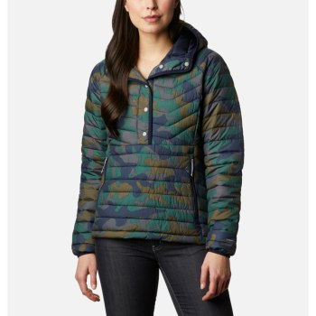 Columbia Powder Lite Insulated Anorak, Chamarras Azul Marino Camuflados Para Mujer | 387194-CSX